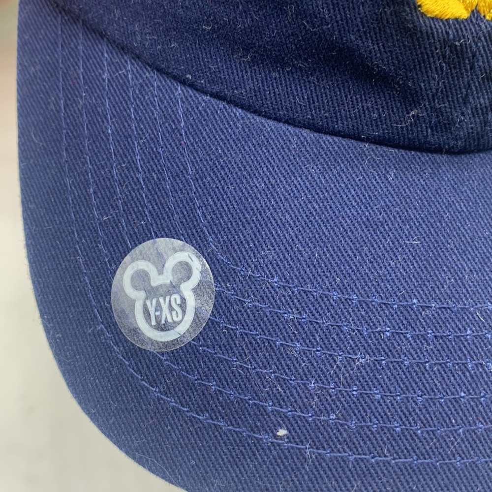 Walt Disney World NWT (size sticker) Youth XS Navy Blue Baseball Cap Mickey - Picture 2 of 8